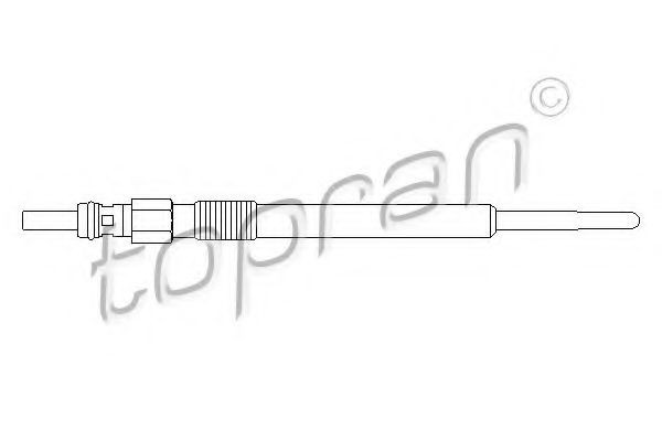 Bujie incandescenta OPEL CORSA C (F08, F68) (2000 - 2009) TOPRAN 207 131