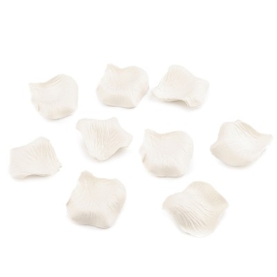 Set 90 petale de trandafir decorative 5 cm, Crem foto