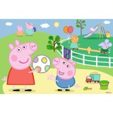 Puzzle 60 piese - Peppa Pig - Distractie cu prietenii | Trefl