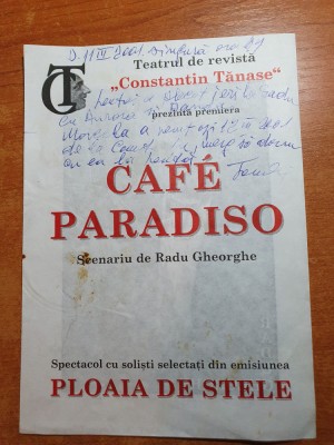 program teatrul de revista constantin tanase martie 2001-radu gheorghe foto