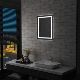 VidaXL Oglindă cu LED de baie, cu senzor tactil, 50 x 60 cm