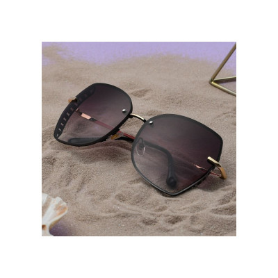 Ochelari De Soare De Dama Oversized Vision Maro foto