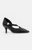 Furla stilettos de piele Sfera Mary Jane culoarea negru, YI42SFE Y57000 O6000