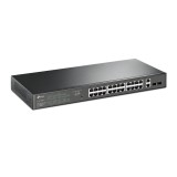 SWITCH POE TP-LINK 28 porturi Gigabit Easy Smart, 24 x POE+ 250W total power, 2 x SFP, carcasa metal &quot;TL-SG1428PE&quot; (timbru verde 2 lei)