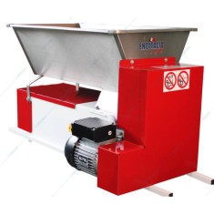 Eno 15 semiinox, zdrobitor desciorchinator struguri, cu motor, Enoitalia, cuva din inox, carcasa din tabla smaltuita, cuva cu snec, motor 0,75kW, prod