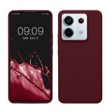 Husa Kwmobile pentru Xiaomi Redmi Note 13 Pro 5G/Poco X6, Visiniu, Silicon, KWM000020LF004C, Carcasa