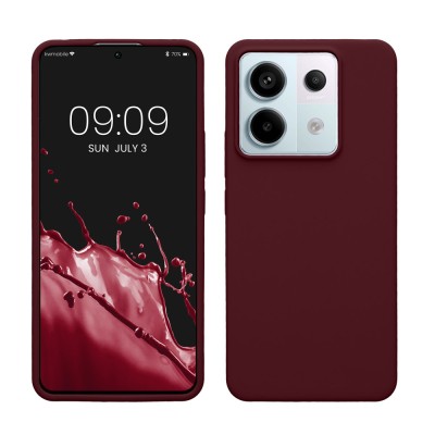 Husa Kwmobile pentru Xiaomi Redmi Note 13 Pro 5G/Poco X6, Visiniu, Silicon, KWM000020LF004C foto