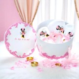 Cumpara ieftin Trusou Botez cu 8 Piese Brodat, Minnie Mouse, Culoare Roz - TB29