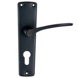 Maner usa interior Yale, cu sild, pentru cilindru, otel, negru, 54 mm