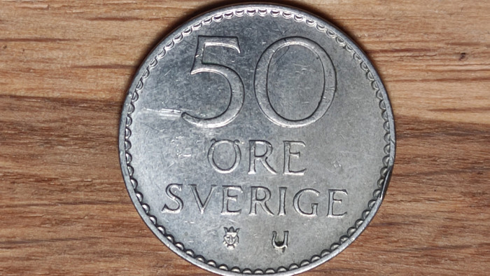 Suedia - moneda de colectie - 50 ore 1973 superba - Gustaf VI Adolf