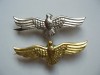 ROMANIA - SET SEMN ARMA AVIATIE, MODEL 1977, ARGINTIU + AURIU, IM 1.138