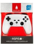 Controller Cu Fir Wireless Spartan Gear Aspis Alb Pentru PC|PS4