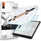 Cumpara ieftin Folie sticla cu sistem de montare Spigen glas tr ez fit compatibila cu Tesla Model Y 3