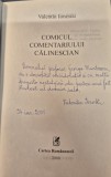 Comicul comentariului calinescian Valentin Ionescu cu autograf