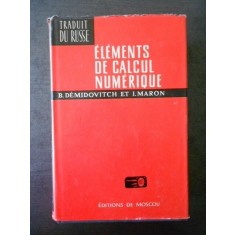 B. DEMIDOVITCH, I. MARON - ELEMENTS DE CALCUL NUMERIQUE