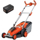 Redback E137C - Masina de tuns iarba cu 1 acumulator Li-Ion 40 V 6 Ah 37 cm 40 l