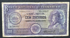 Sao Tome e Principe 100 escudos 1958 D Alfonso V foto