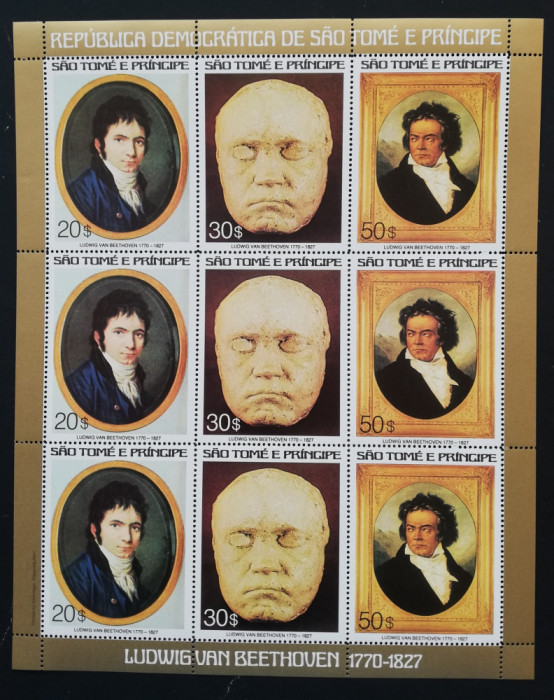 SAU TOME E PRINCIPE-MUZICA-BEETHOVEN-MNH**-STP 163