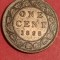1 One cent 1898 Canada, tiraj = 1.000.000, (val. ridicata), aUNC+ [poze]. Discount de 10 % pt comenzi cumulate de minimum 500 lei.