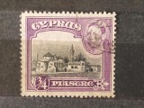 Timbru Cipru 1938 - Perioada George al VI-lea, Biserica Peristerona 3/4 Piastre - Ștampilat -A70, Stampilat
