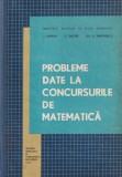 T. Roman, O. Sacter, Gh. D. Simionescu - Probleme date la concursurile de