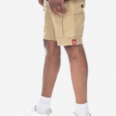 Alpha Industries pantaloni scurți din bumbac Alpha Industries Ripstop Jogger Short 106250 14 culoarea bej 106250.14-beige