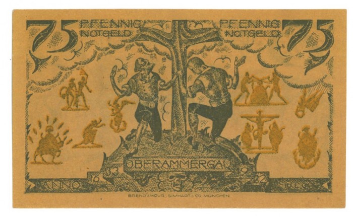 69 - Jeton GERMANIA - 75 Pfenning ( 10 / 6 cm ) - UNC - 1921