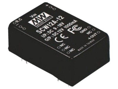 Convertor DC/DC MEAN WELL 12W 18-36VDC la 12VDC 1000mA foto