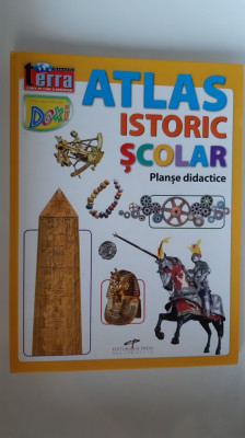 ATLAS ISTORIC SCOLAR - PLANSE DIDACTICE DRAGOS BECHERU STARE FOARTE BUNA foto