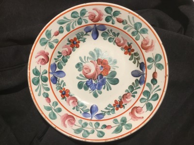 Arta / Transilvania / Design - Farfurie veche marcaj Hollohaza anii 1902 - 1915 foto