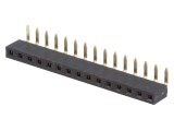 Soclu Şiruri Pini Mamă 15P 90&deg; 2,54mm THT 1x15
