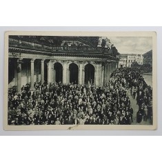 KARLSBAD , MULHBRUNNKOLONADE , MULTIME DE OAMENI LA IZVOARELE MINERALE , CARTE POSTALA ILUSTRATA , 1931