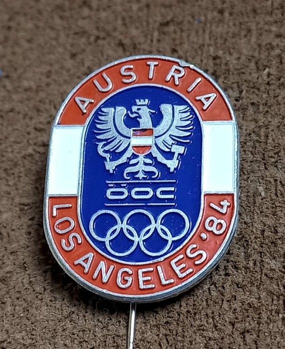 Insigna Sportiva - Comitetul Olimpic din AUSTRIA-Jocurile Olimpice LOS ANGELES 1984