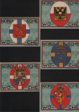 Notgeld Set 5 x 50 pfennig Lubeck 1921, Europa