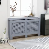 Mască Calorifer Antracit 152cm vidaXL MDF | Acoperire Decorativa Radiator, Polita Suplimentara
