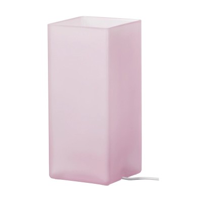 Veioza sticla, 6 W, 10 x 22 cm, lumina de atmosfera, Roz foto