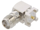 Conector SMA Mamă Orizontal 50&Omega; SMT Aurit pentru PCB