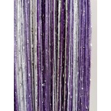 Cumpara ieftin Perdea franjuri alb, mov, lila - COL37