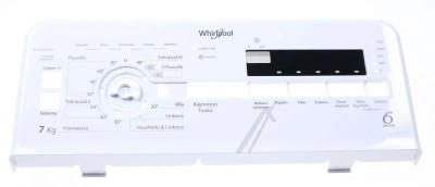 C00447956 BEDIENFELD WH/FI/1200/7 KG/E1/KERN GEDRUCKT 481010832878 Masina de spalat verticala Whirlpool ,TDLR foto