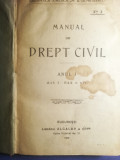 Cumpara ieftin Manual de drept civil anul i 1920 m a dumitrescu