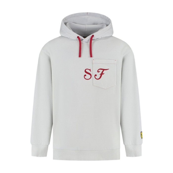 Ferrari hanorac de bărbați cu glugă Graphic grey F1 Team 2025 - L