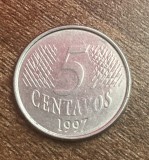 C50 - Moneda foarte veche - Brazilia - 5 centavos - 1997, America Centrala si de Sud