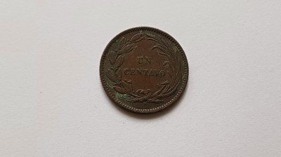 Ecuador-1 Centavo 1890-Rara foto