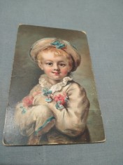 CARTE POSTALA FELICITARE 1928 CIRCULATA
