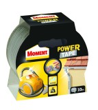 Banda adeziva pentru reparatii, Moment Power Tape, polietilena + panza, argintiu, 48 mm x 10 m