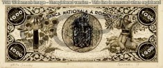 REPRODUCERI dupa PROIECTE DE BANCNOTE ROMANESTI 1921-1947 foto
