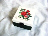 Cutie din lemn cu trandafiri 50564