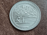 M3 C50 - Quarter dollar - sfert dolar - 2014 - Great Sand Dunes D - America USA, America de Nord