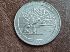 M3 C50 - Quarter dollar - sfert dolar - 2014 - Great Sand Dunes D - America USA