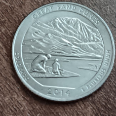 M3 C50 - Quarter dollar - sfert dolar - 2014 - Great Sand Dunes D - America USA